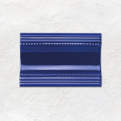 Royal Blue Plain Cornice