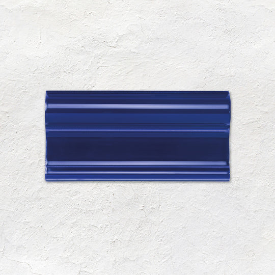 Royal Blue Victoria Moulding Ceramic Wall Tile 152x75mm