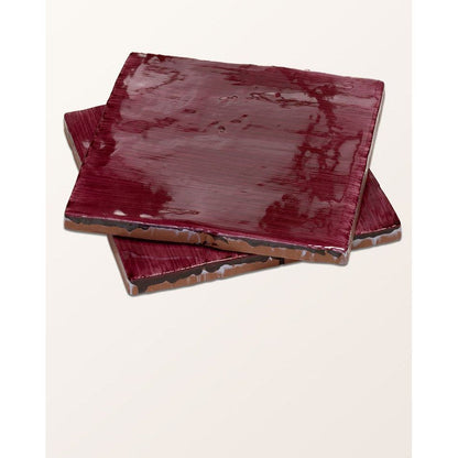 STUDIO Jamboree Handpainted Ceramic Raspberry Field Wall Tile 13x13cm - thumbnail 2