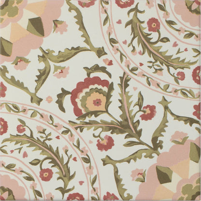 Sanderson Anthos Pink Porcelain Wall & Floor Tile 20x20cm