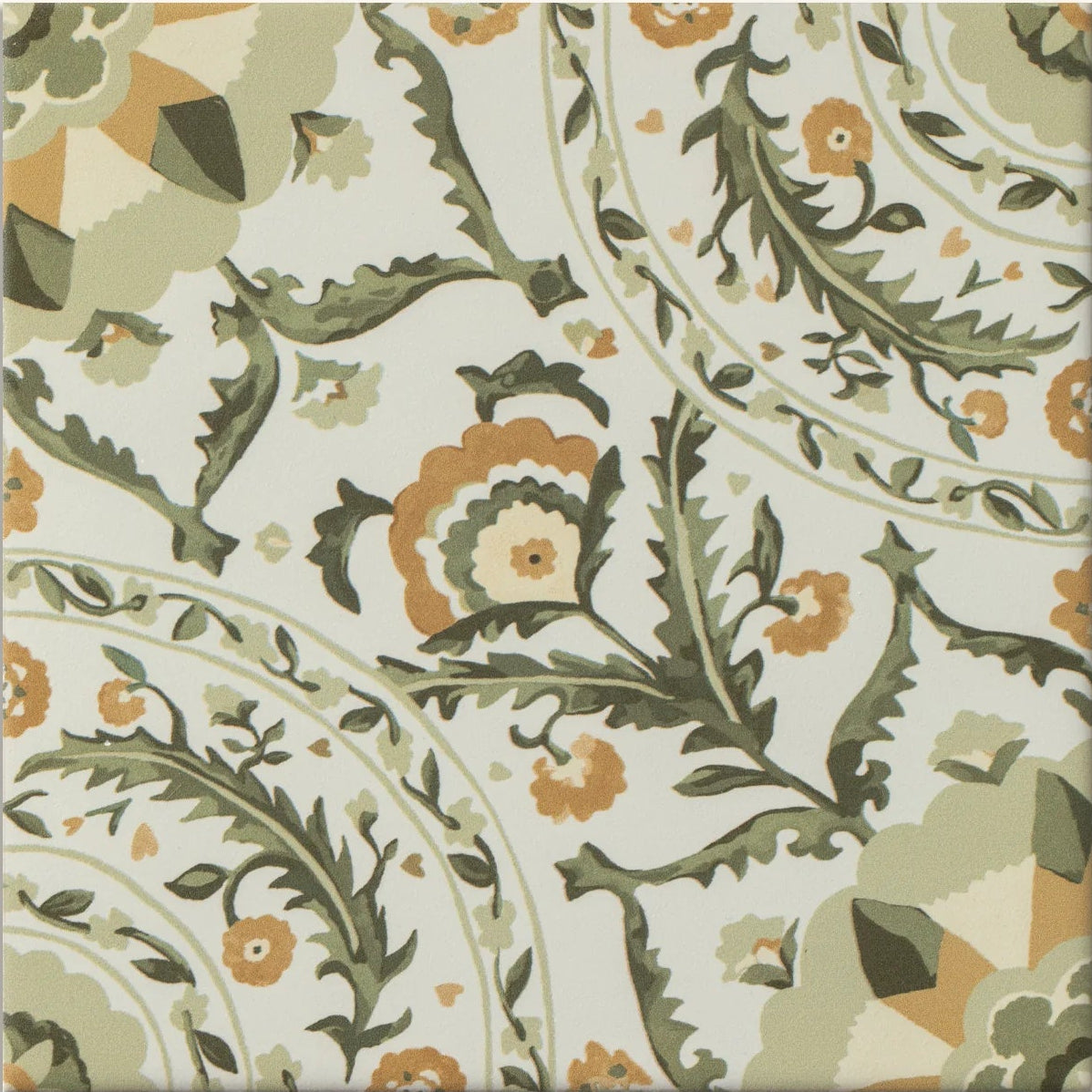 Sanderson Anthos Sage Porcelain Wall & Floor Tile 20x20cm