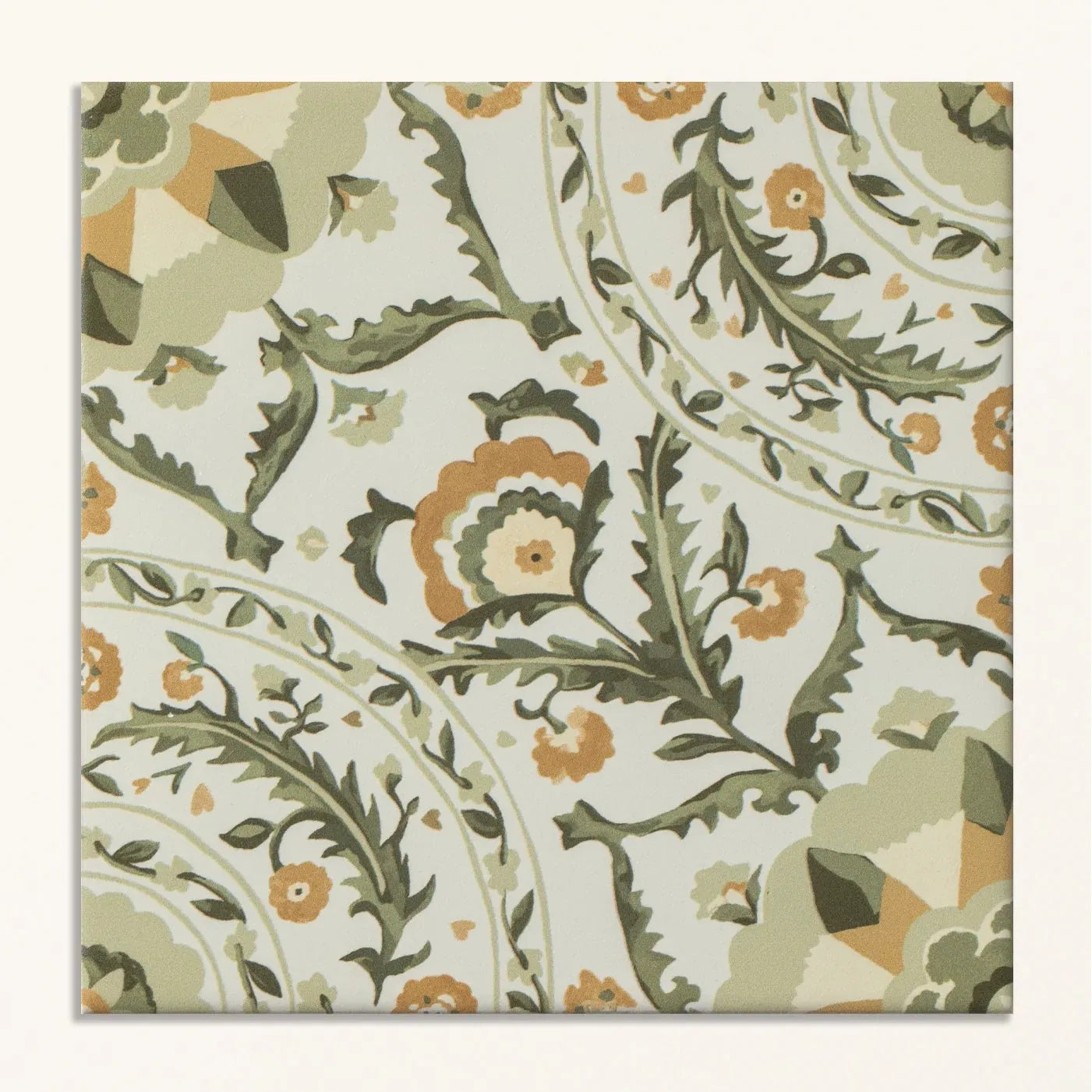 Sanderson Anthos Sage Porcelain Wall & Floor Tile 20x20cm
