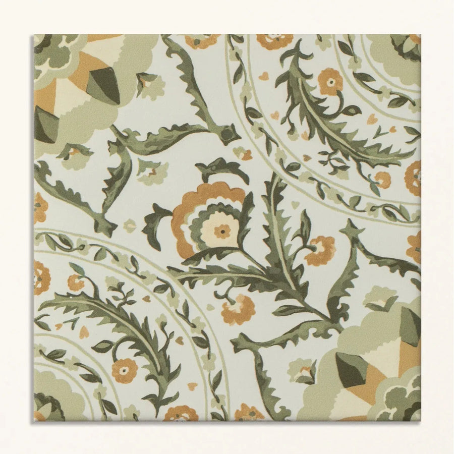 Sanderson Anthos Sage Porcelain Wall & Floor Tile 20x20cm