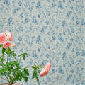 Sanderson Pillemont Toile China Blue Mural Porcelain Wall & Floor Tile 20x20cm