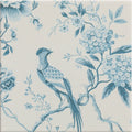 Sanderson Pillemont Toile China Blue Mural Porcelain Wall & Floor Tile 20x20cm
