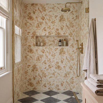Pillemont Toile Ochre Mural 20x20cm