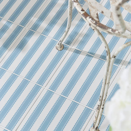 Pinetum Stripe Dove Blue 20x20cm