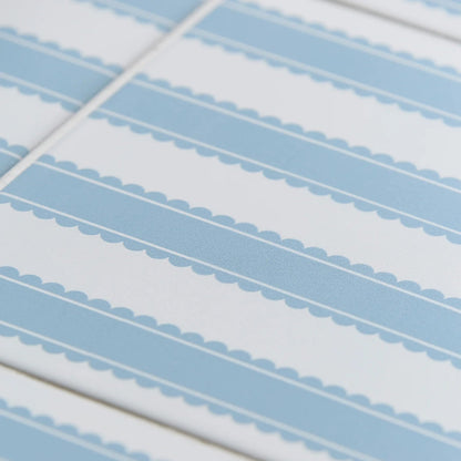 Sanderson Pinetum Stripe Dove Blue Porcelain Wall & Floor Tile 20x20cm