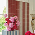 Sanderson Pinetum Stripe Madder Porcelain Wall & Floor Tile 20x20cm