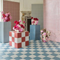 Sanderson Plain Orchid White Porcelain Wall & Floor Tile 20x20cm