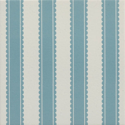 Sanderson Pinetum Stripe Dove Blue Porcelain Wall & Floor Tile 20x20cm
