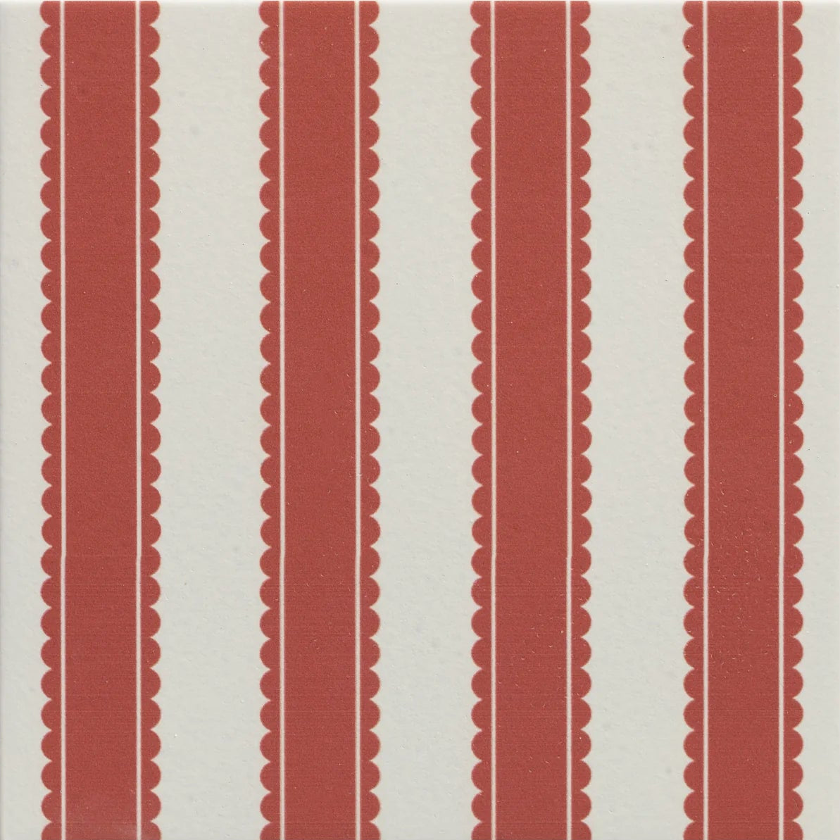 Sanderson Pinetum Stripe Madder Porcelain Wall & Floor Tile 20x20cm