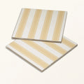 Sanderson Pinetum Stripe Ochre Porcelain Wall & Floor Tile 20x20cm