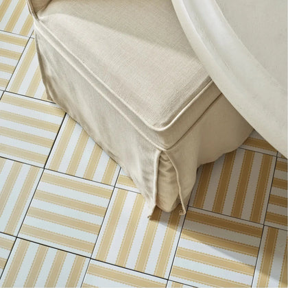 Pinetum Stripe Ochre 20x20cm