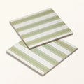 Sanderson Pinetum Stripe Sage Porcelain Wall & Floor Tile 20x20cm