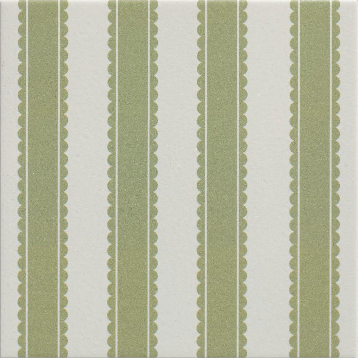 Sanderson Pinetum Stripe Sage Porcelain Wall & Floor Tile 20x20cm