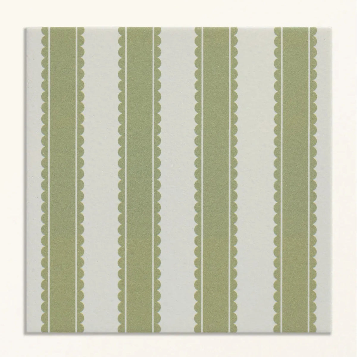 
Sanderson Pinetum Stripe Sage Porcelain Wall & Floor Tile 20x20cm - Matt - Green