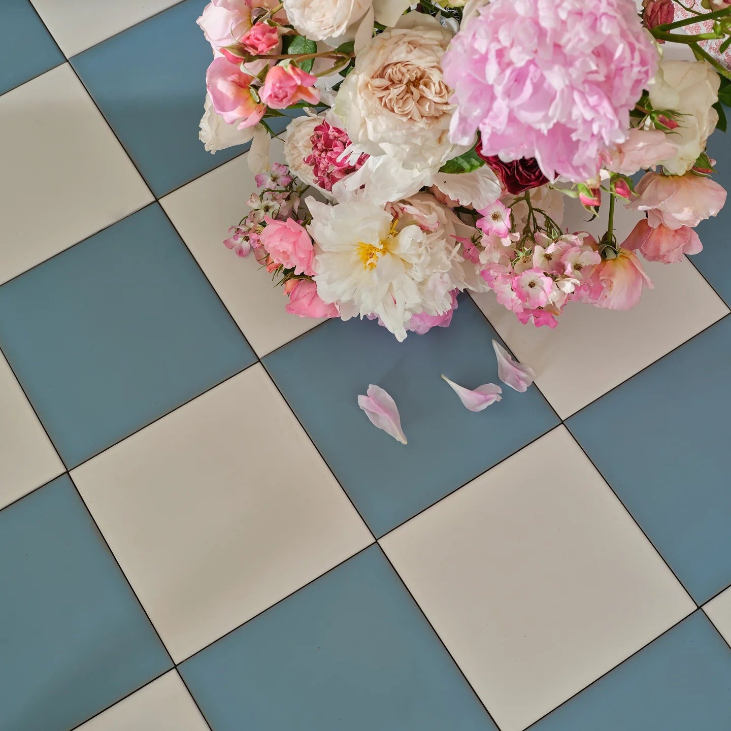 Sanderson Plain Orchid White Porcelain Wall & Floor Tile 20x20cm