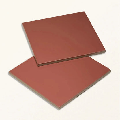 Sanderson Plain Madder Porcelain Wall & Floor Tile 20x20cm