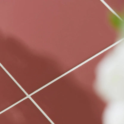 Sanderson Plain Madder Porcelain Wall & Floor Tile 20x20cm