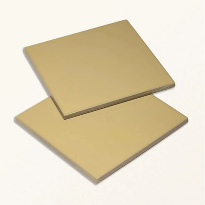 Sanderson Plain Ochre Porcelain Wall & Floor Tile 20x20cm