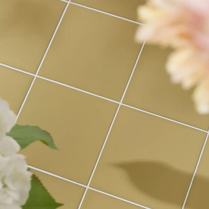 Sanderson Plain Ochre Porcelain Wall & Floor Tile 20x20cm