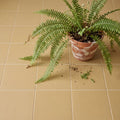 Sanderson Plain Ochre Porcelain Wall & Floor Tile 20x20cm