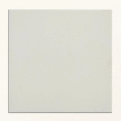 Sanderson Plain Orchid White Porcelain Wall & Floor Tile 20x20cm