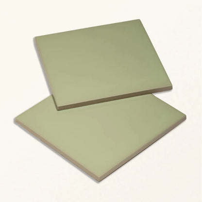 Sanderson Plain Sage Porcelain Wall & Floor Tile 20x20cm