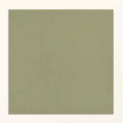 Sanderson Plain Sage Porcelain Wall & Floor Tile 20x20cm