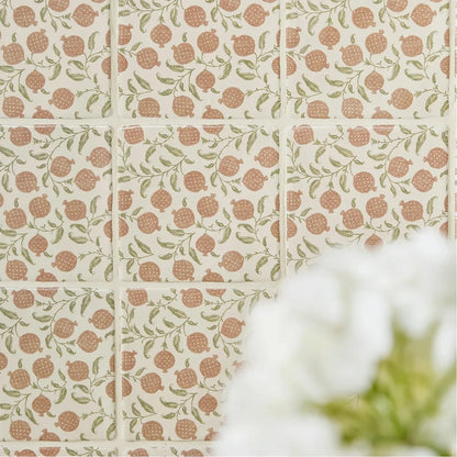 STUDIO Sanderson Anaar Pink Clay Ceramic Wall Tile 13x13cm