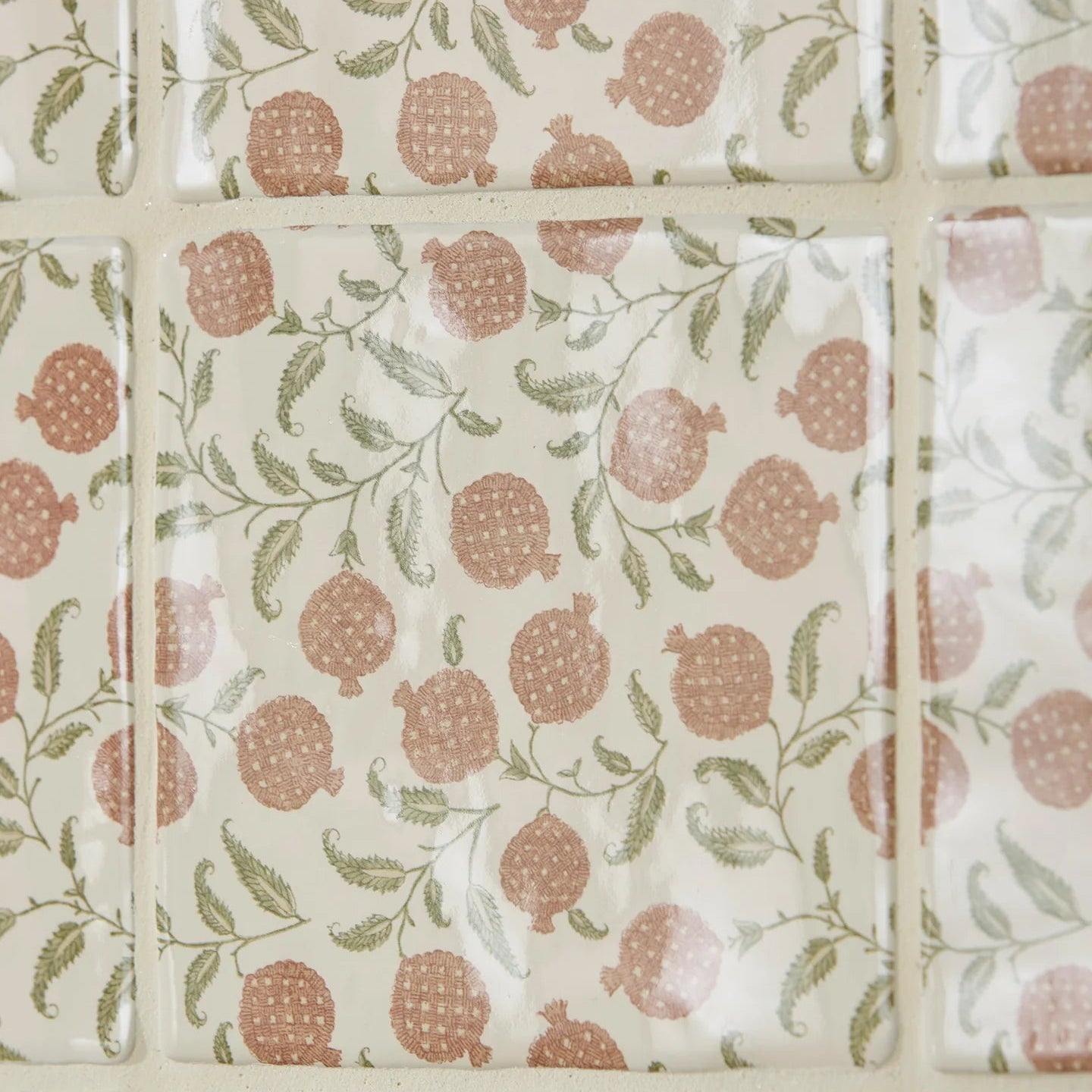 STUDIO Sanderson Anaar Pink Clay Ceramic Wall Tile 13x13cm