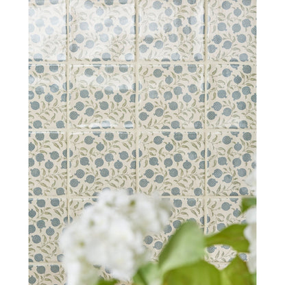 STUDIO Sanderson Anaar Pottery Blue Ceramic Wall Tile 13x13cm - thumbnail 2