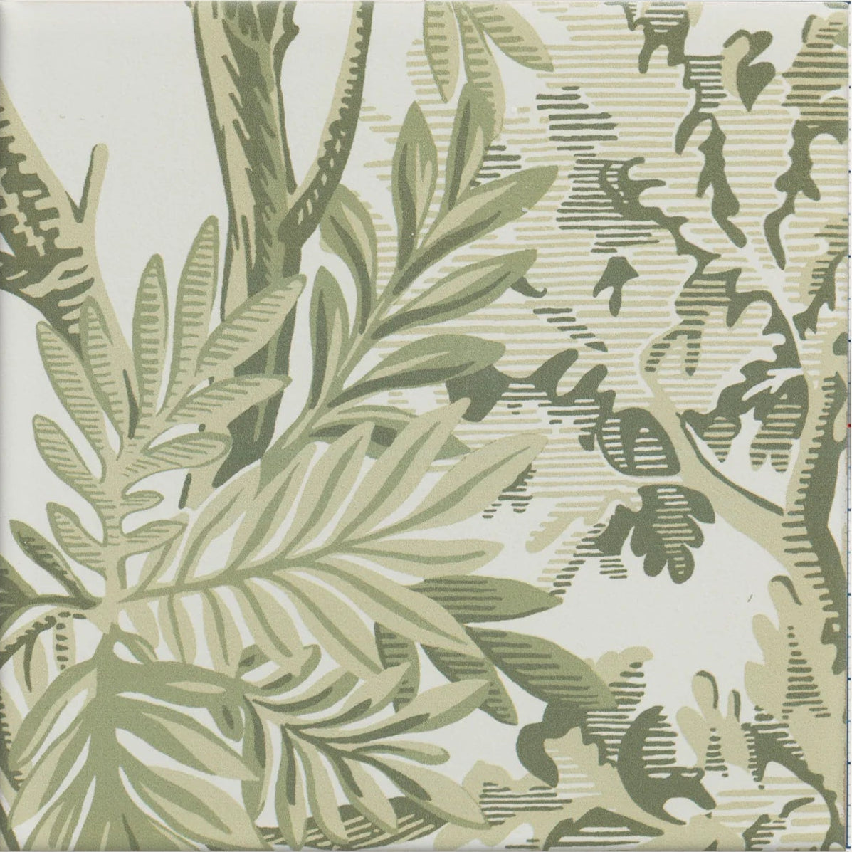 Sanderson Tapestry Trees Forest Mural Porcelain Wall & Floor Tile 20x20cm