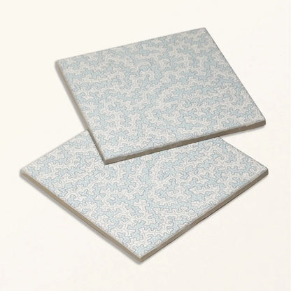 Sanderson Truffle Dove Blue Porcelain Wall & Floor Tile 20x20cm