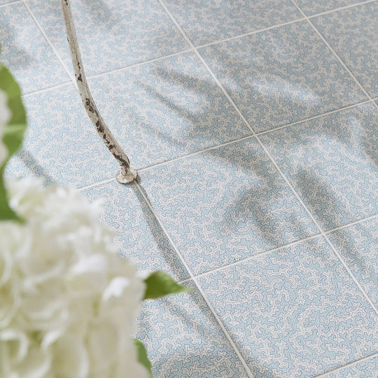Sanderson Truffle Dove Blue Porcelain Wall & Floor Tile 20x20cm