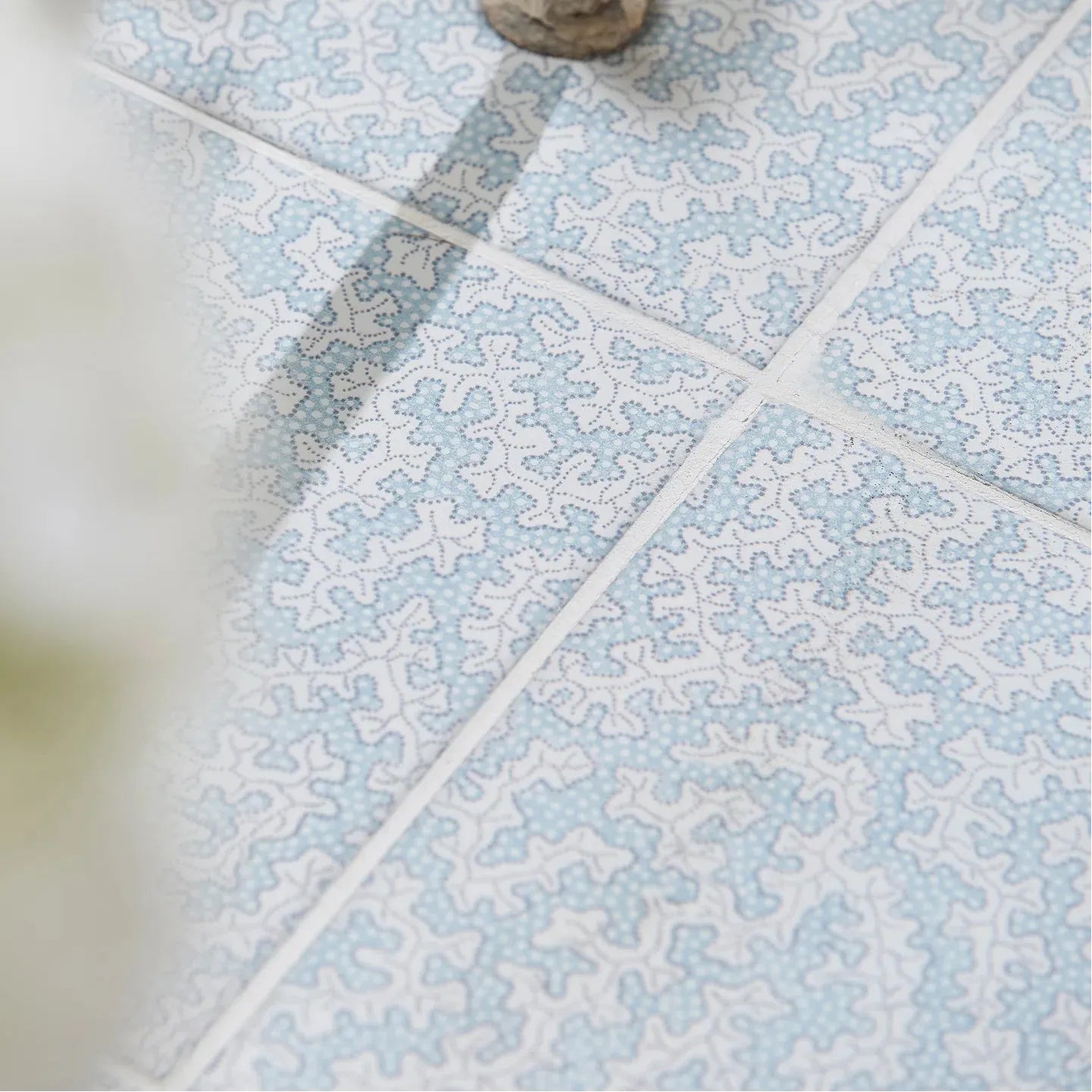 Sanderson Truffle Dove Blue Porcelain Wall & Floor Tile 20x20cm