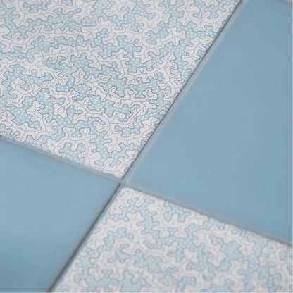 Sanderson Plain Dove Blue Porcelain Wall & Floor Tile 20x20cm