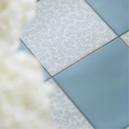 Sanderson Truffle Dove Blue Porcelain Wall & Floor Tile 20x20cm
