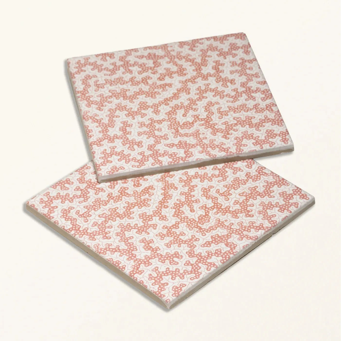 Sanderson Truffle Madder Porcelain Wall & Floor Tile 20x20cm