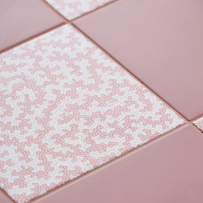 Sanderson Truffle Madder Porcelain Wall & Floor Tile 20x20cm