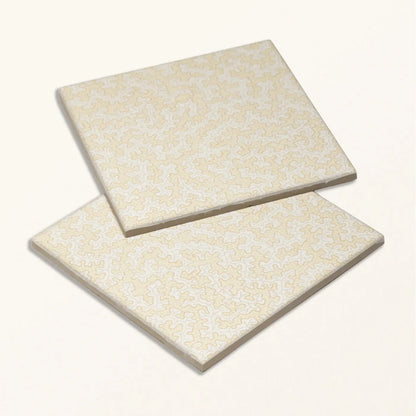 Sanderson Truffle Ochre Porcelain Wall & Floor Tile 20x20cm