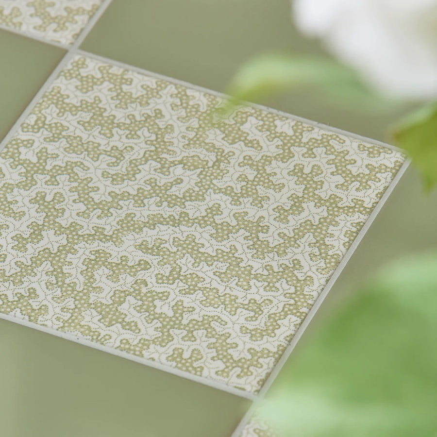 Sanderson Truffle Sage Porcelain Wall & Floor Tile 20x20cm
