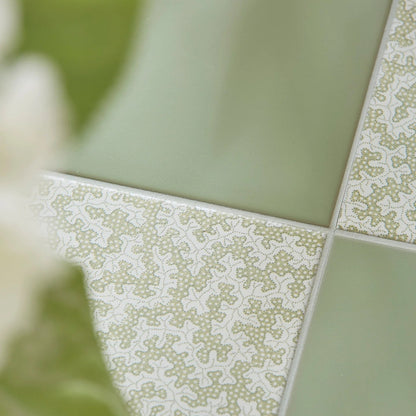 Sanderson Plain Sage Porcelain Wall & Floor Tile 20x20cm