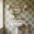 Sanderson Truffle Sage Porcelain Wall & Floor Tile 20x20cm