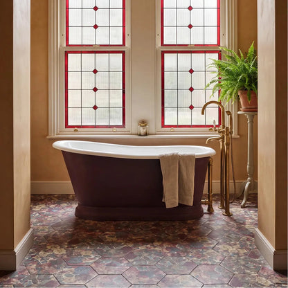 Sanderson Very Rose & Peony Madder Porcelain Wall & Floor Tile 20x20cm