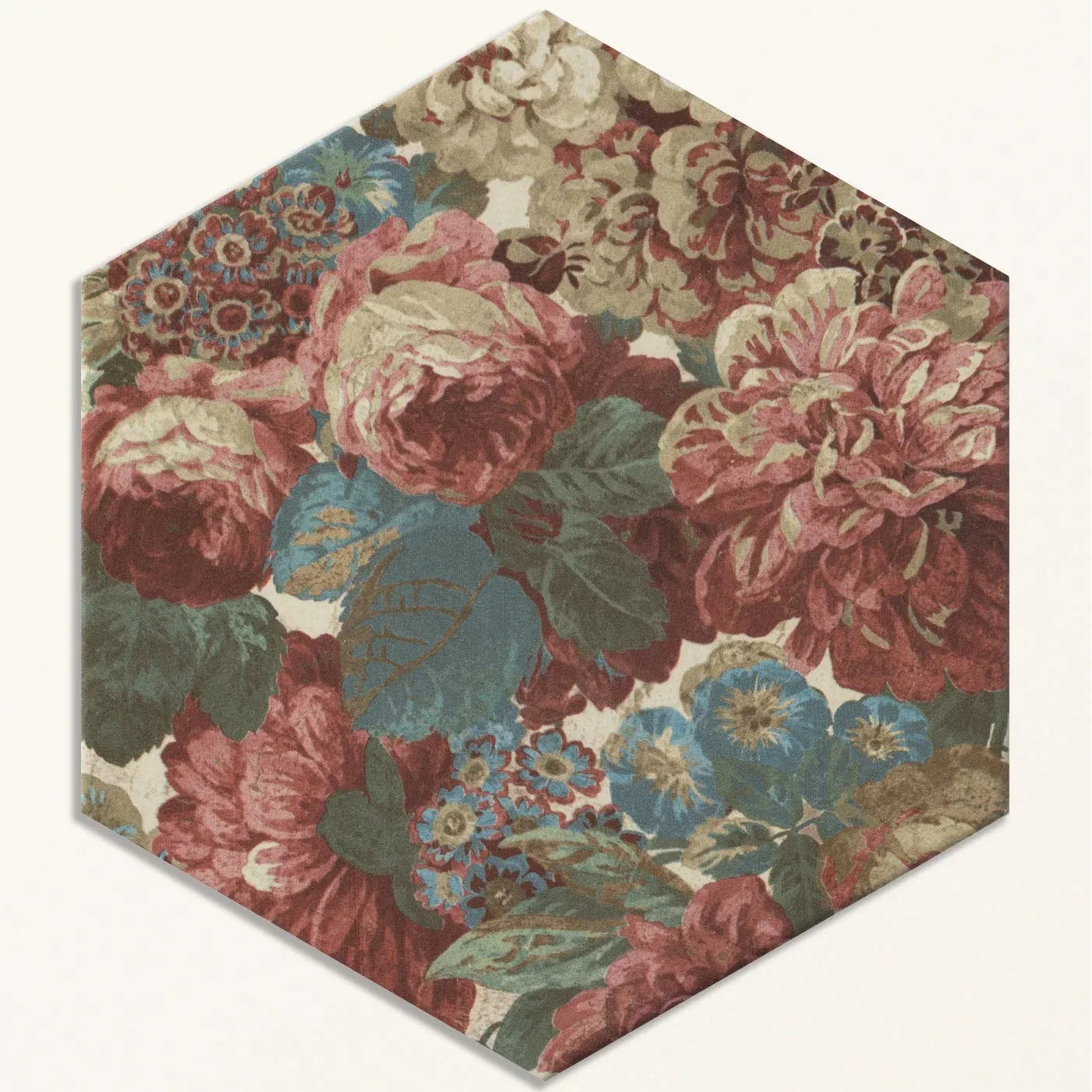 Sanderson Very Rose & Peony Madder Porcelain Wall & Floor Tile 20x20cm