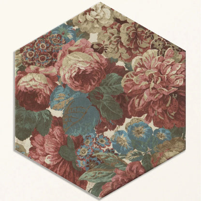 Sanderson Very Rose & Peony Madder Porcelain Wall & Floor Tile 20x20cm