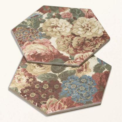 Sanderson Very Rose & Peony Madder Porcelain Wall & Floor Tile 20x20cm