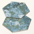 Sanderson Very Rose & Peony Pottery Blue Porcelain Wall & Floor Tile 20x20cm